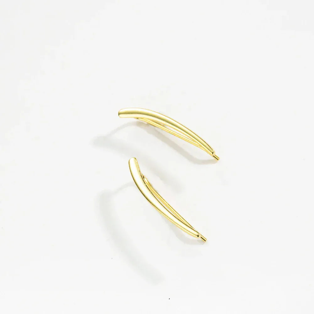 Boucle d&#39;Oreille en Argent Grimpante