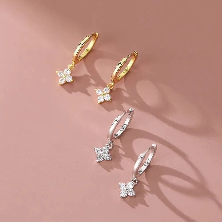 Boucle d&#39;Oreille en Forme de Fleur