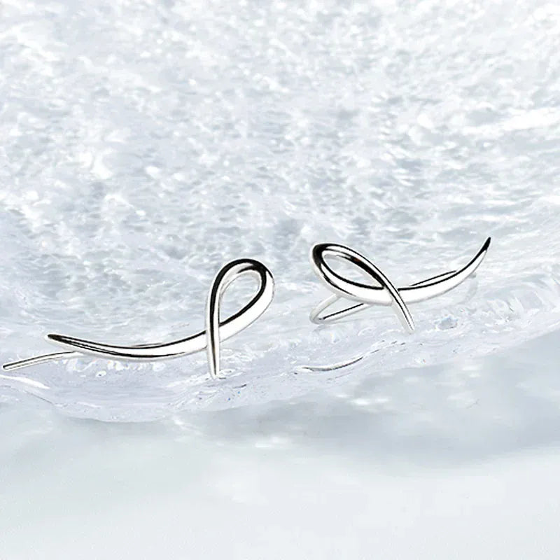 Boucle d&#39;Oreille Grimpante Noeud