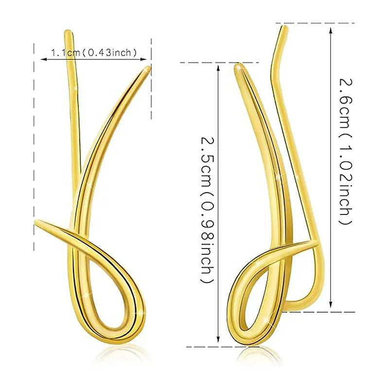 Boucle d&#39;Oreille Grimpante Noeud