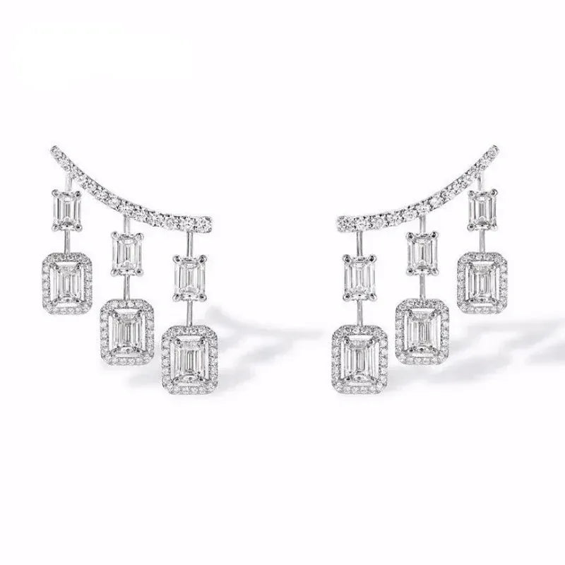 Boucle d'Oreille Grimpante Pampilles