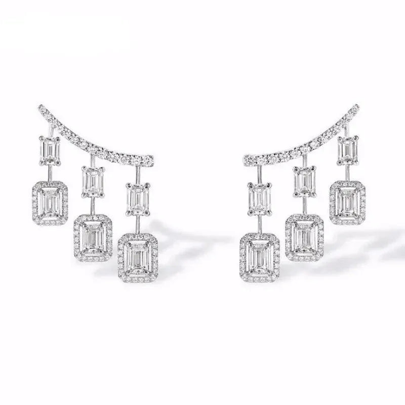 Boucle d'Oreille Grimpante Pampilles