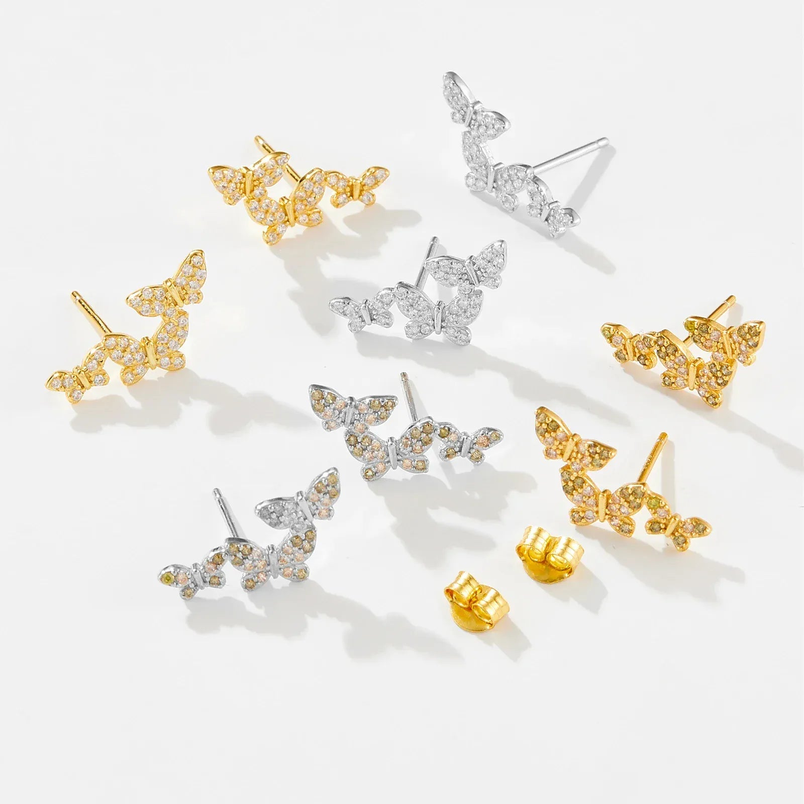 Boucle d&#39;Oreille Grimpante Papillon