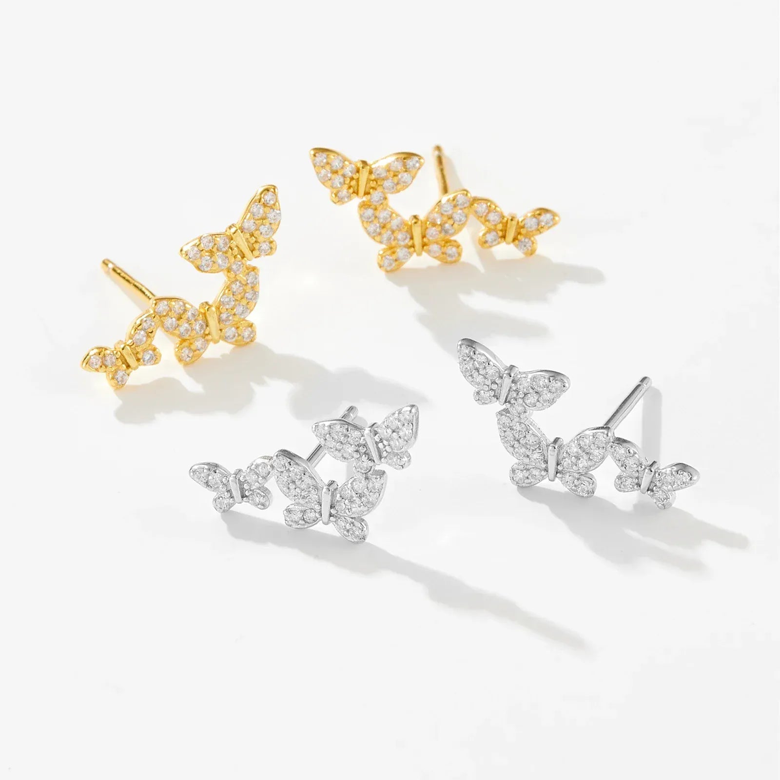 Boucle d&#39;Oreille Grimpante Papillon