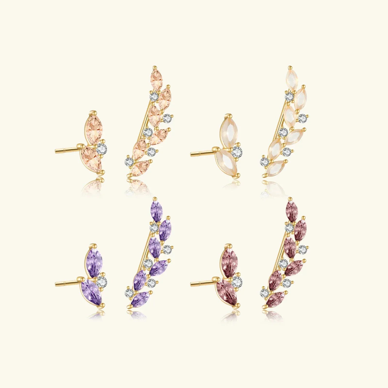 Boucle d&#39;Oreille Grimpante Pierres