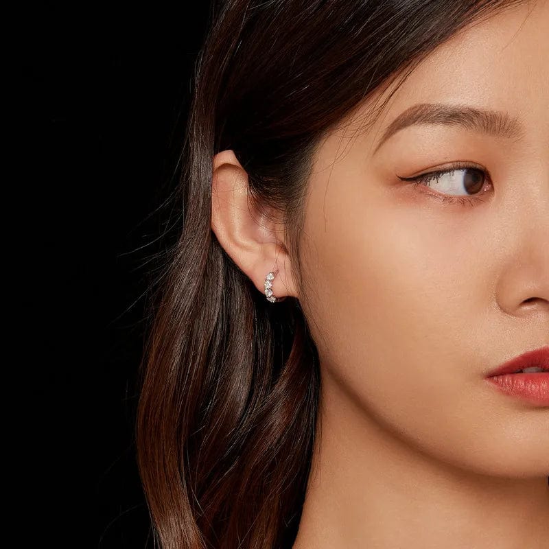 Boucle d'Oreille Moissanite