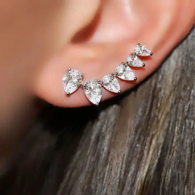 Boucle d'Oreille Montant Argent