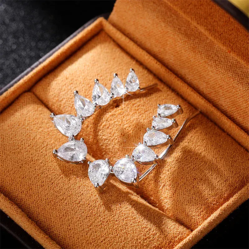 Boucle d'Oreille Montant Argent