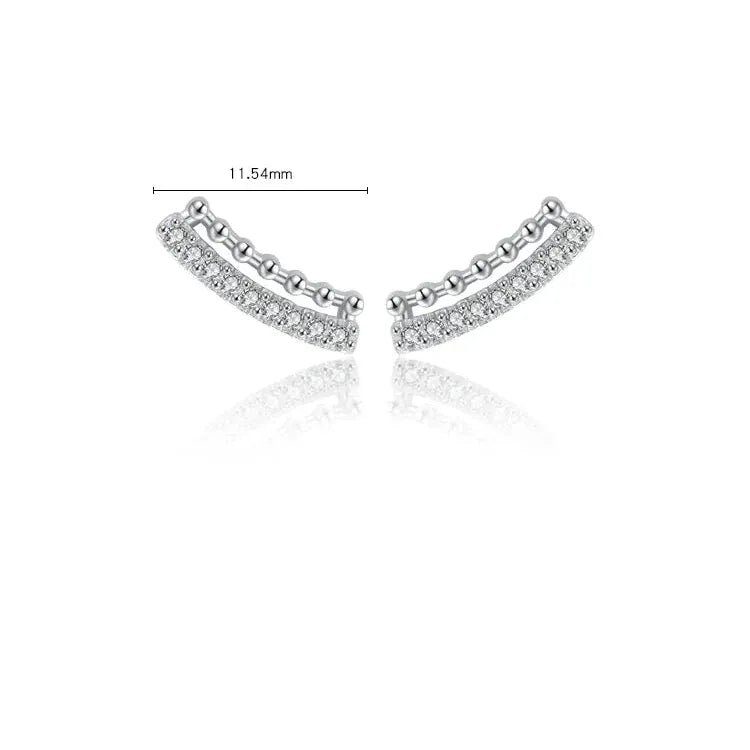 Boucle d&#39;Oreille Montante Argent