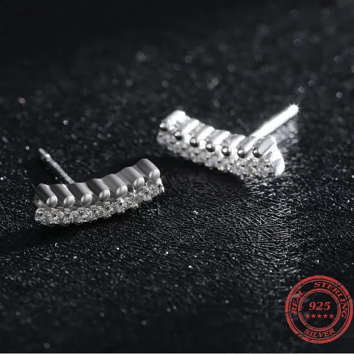 Boucle d&#39;Oreille Montante Argent