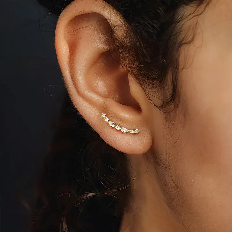 Boucle d&#39;Oreille Montante Or