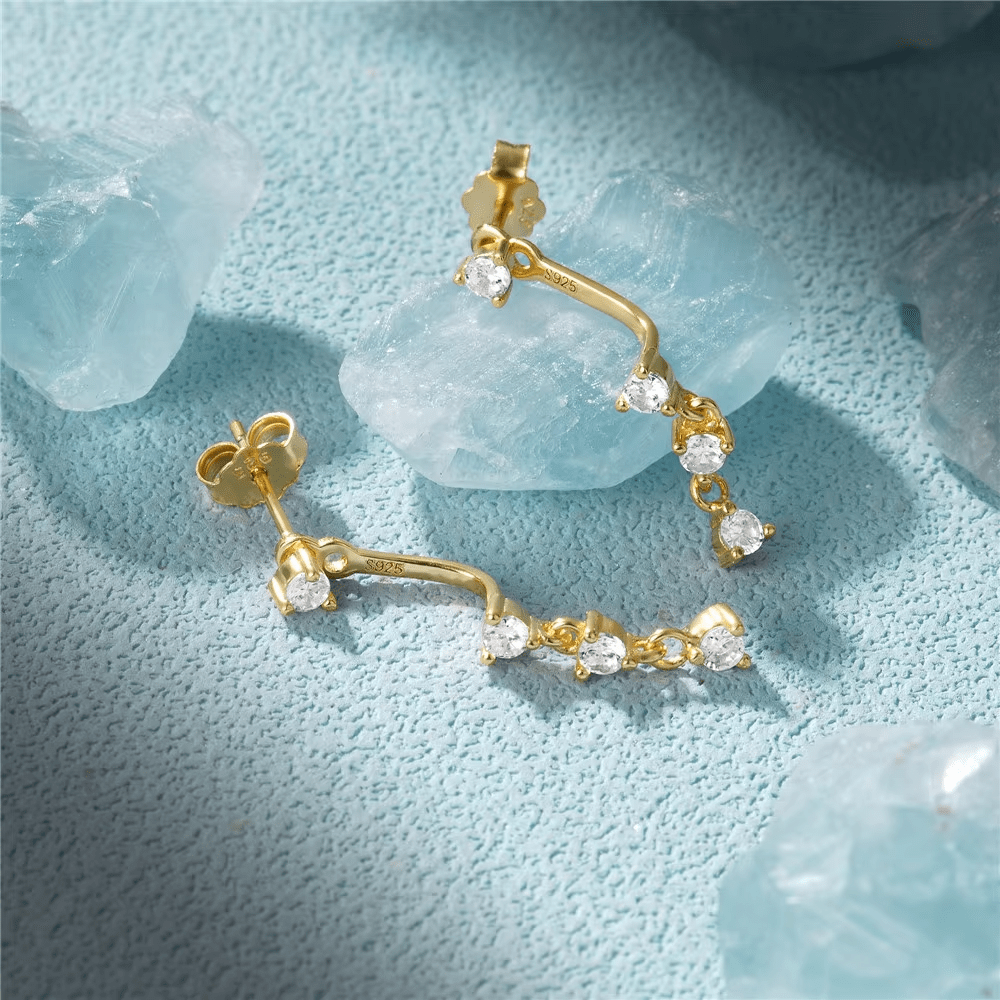 Boucle d&#39;Oreille Pendante Derriere