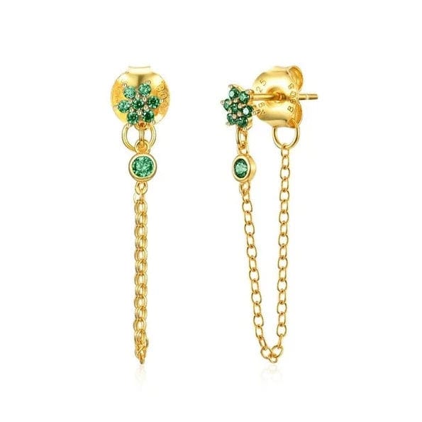 Boucle d&#39;Oreille Pendante Zirconium