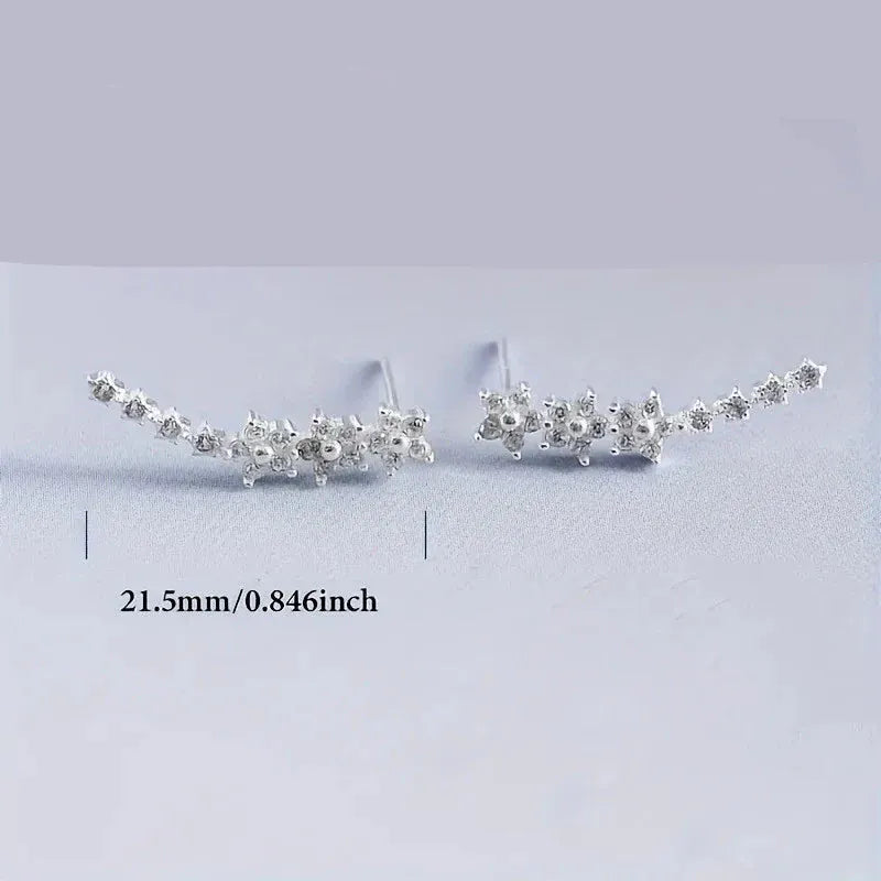 Boucles d&#39;Oreille Grimpante Fleur