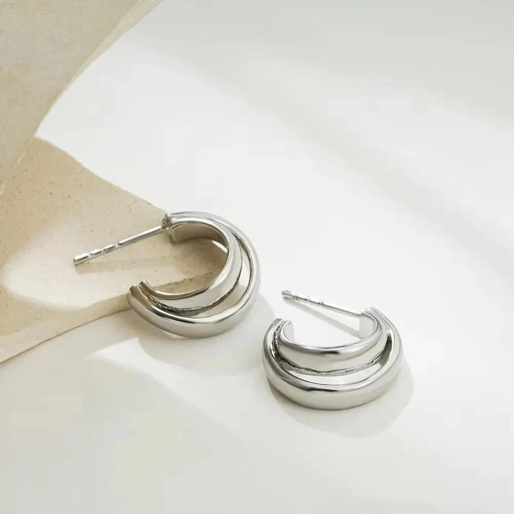 Boucles d&#39;Oreilles Bicolore