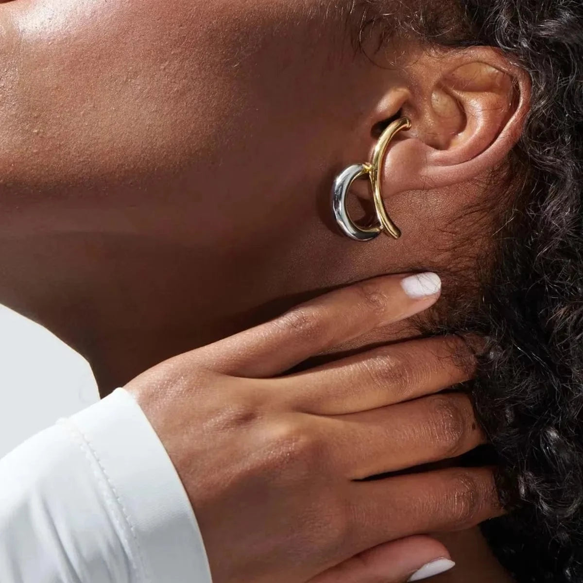 Boucles d&#39;Oreilles Bicolore