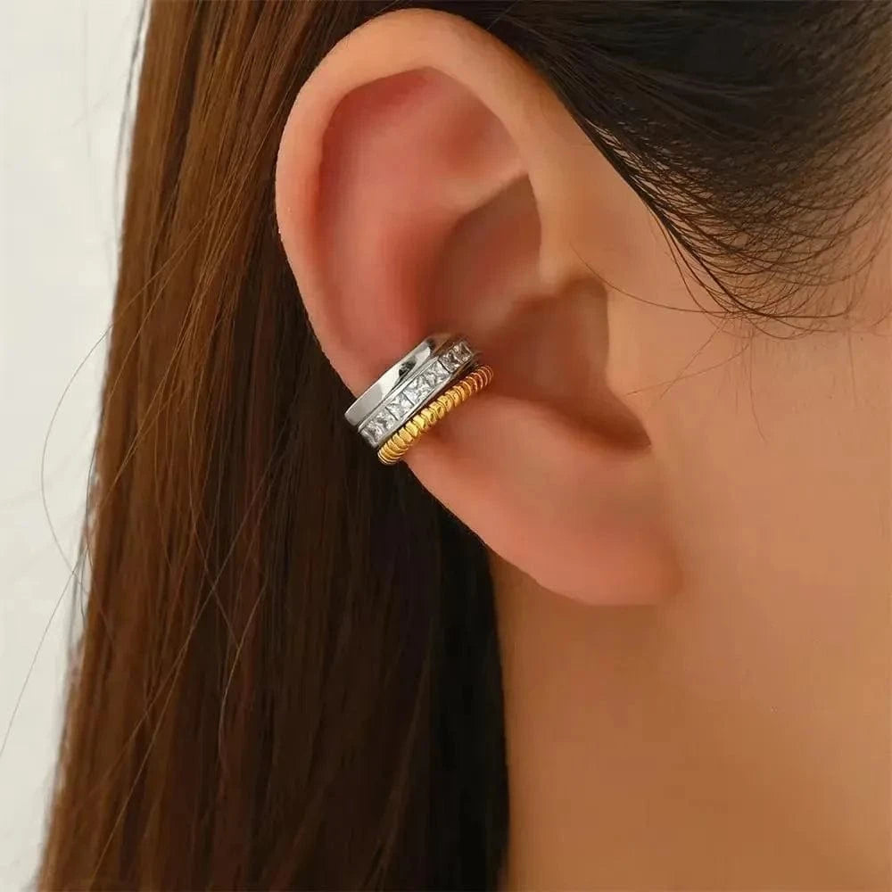 Boucles d&#39;Oreilles Bicolore