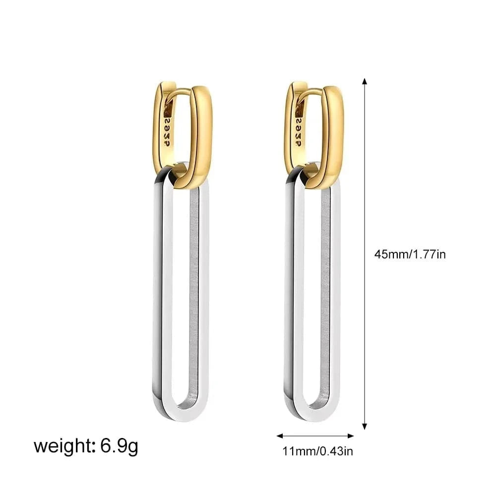 Boucles d&#39;Oreilles Bicolore