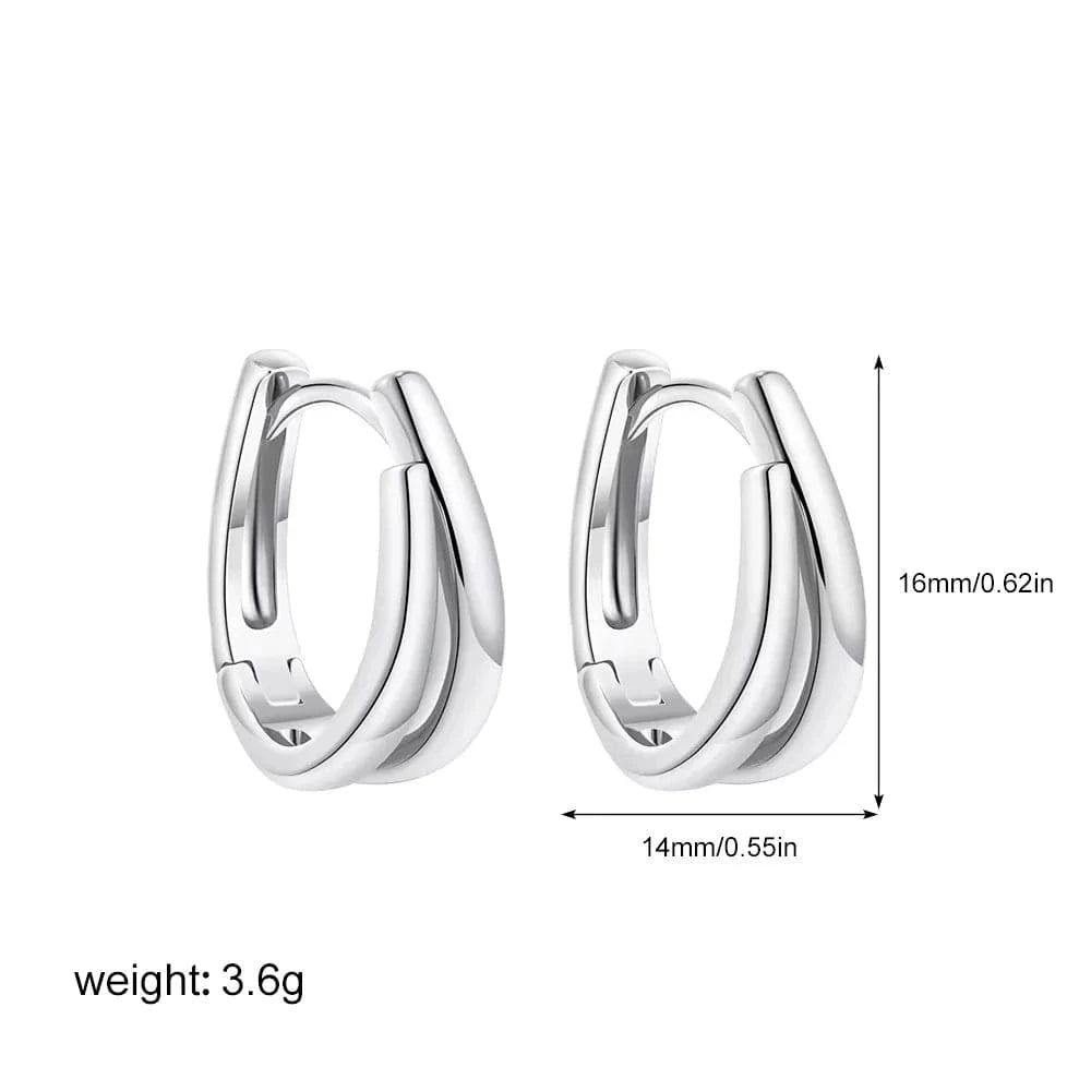 Boucles d&#39;Oreilles Bicolore