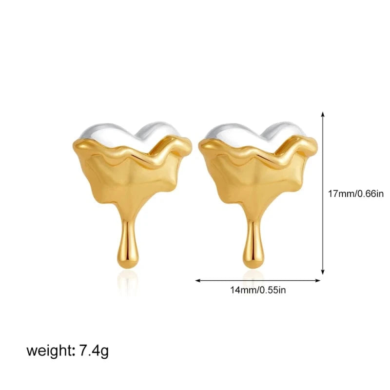 Boucles d&#39;Oreilles Bicolore