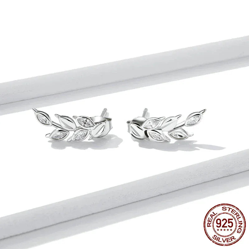 Boucles d'Oreilles Grimpante Feuille