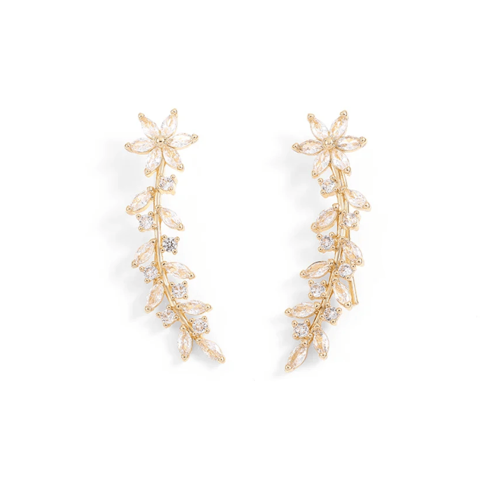 Boucles d'Oreilles Grimpantes Fleurs