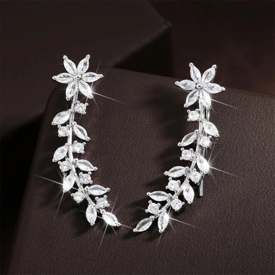 Boucles d'Oreilles Grimpantes Fleurs