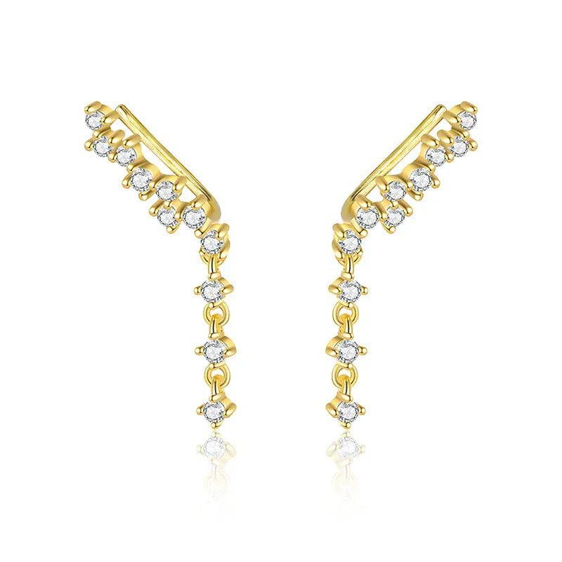 Boucles d&#39;Oreilles Grimpantes Or