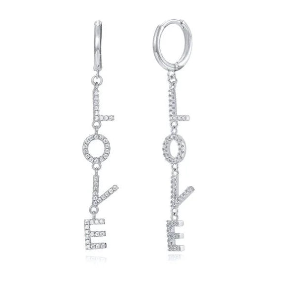 Boucles d'Oreilles Pendantes Love