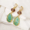 Boucles d&#39;Oreilles Pendantes Pierres