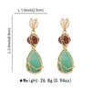Boucles d&#39;Oreilles Pendantes Pierres