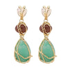Boucles d&#39;Oreilles Pendantes Pierres