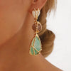 Boucles d&#39;Oreilles Pendantes Pierres