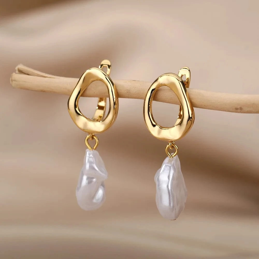 Boucles d&#39;Oreilles Perles Pendantes