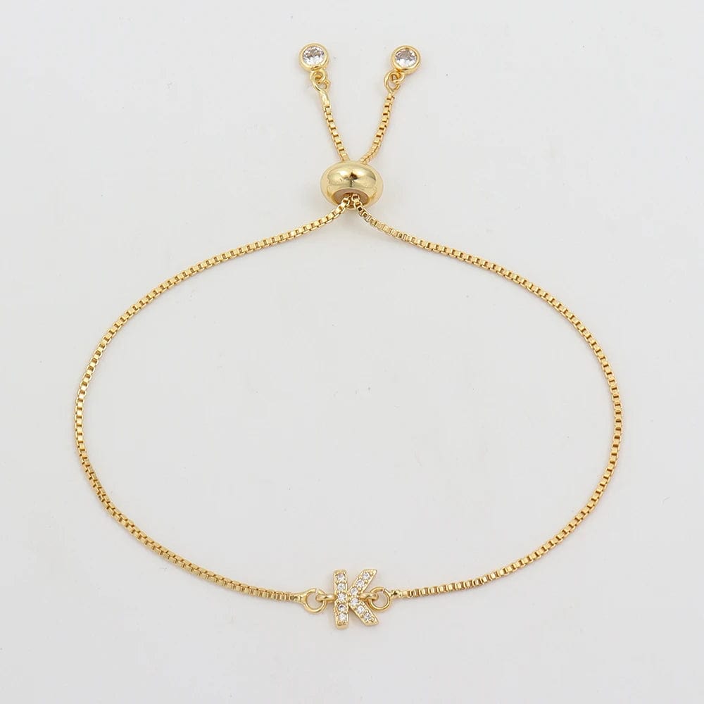 Bracelet Ajustable avec une Lettre