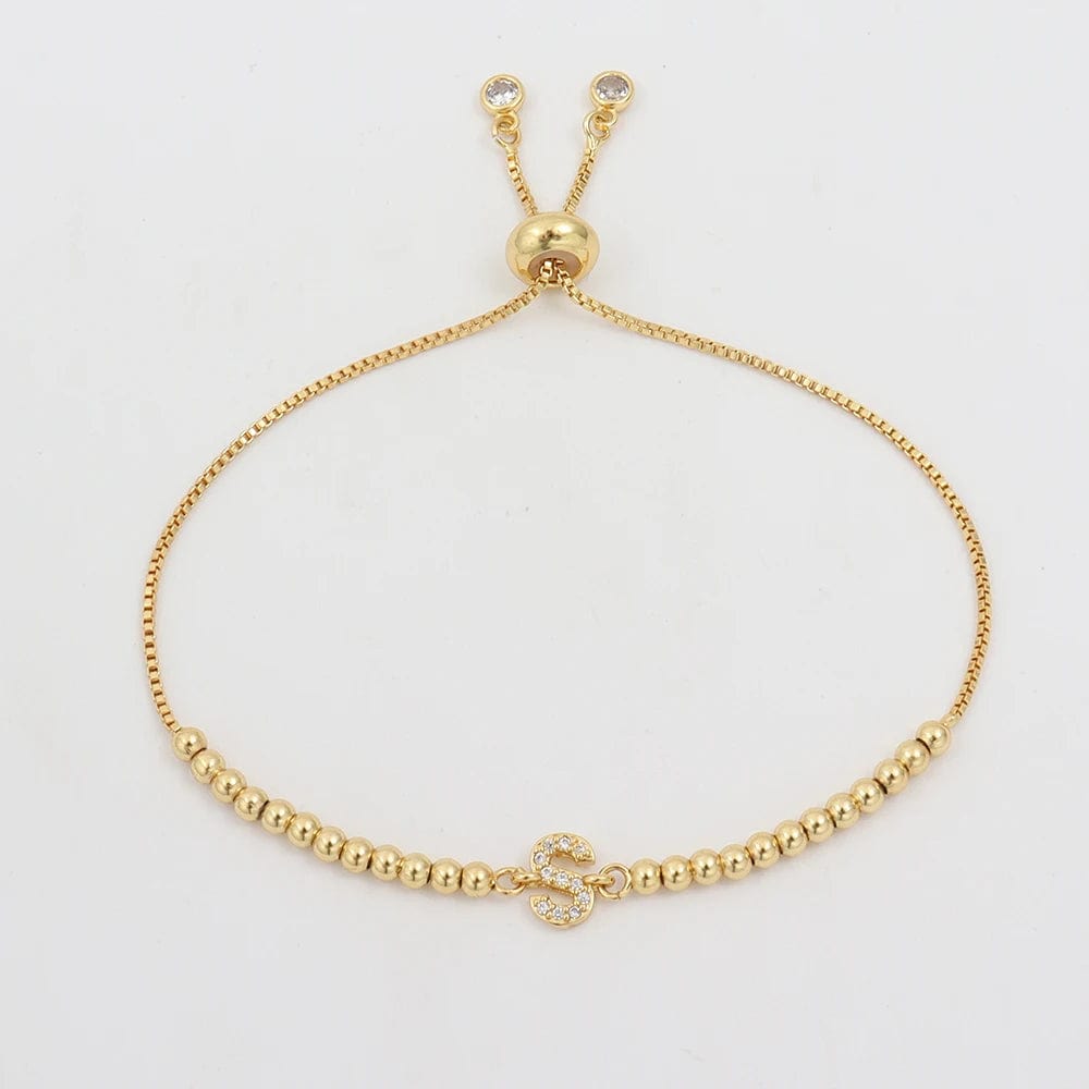 Bracelet Ajustable avec une Lettre