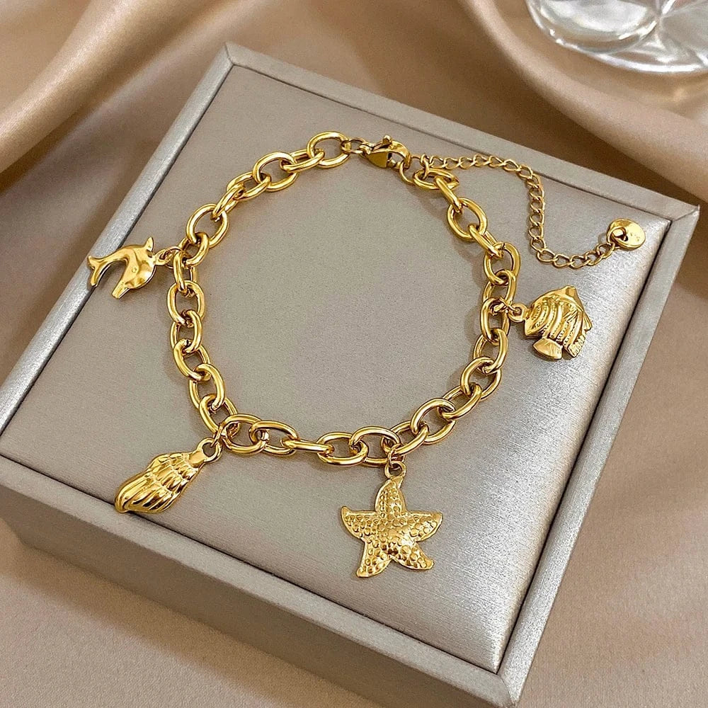 Bracelet Breloque Or