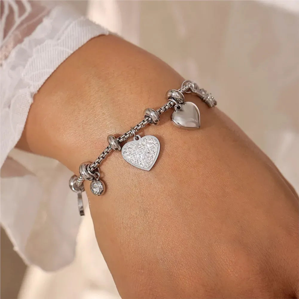 Bracelet Charms Acier Inoxydable