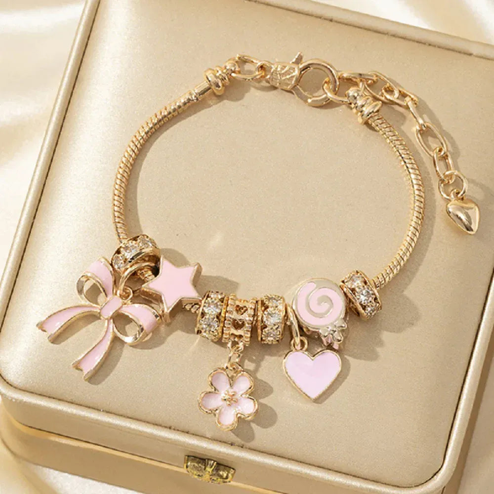 Bracelet Charms Rose