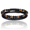 Bracelet Cuir et Perle Homme