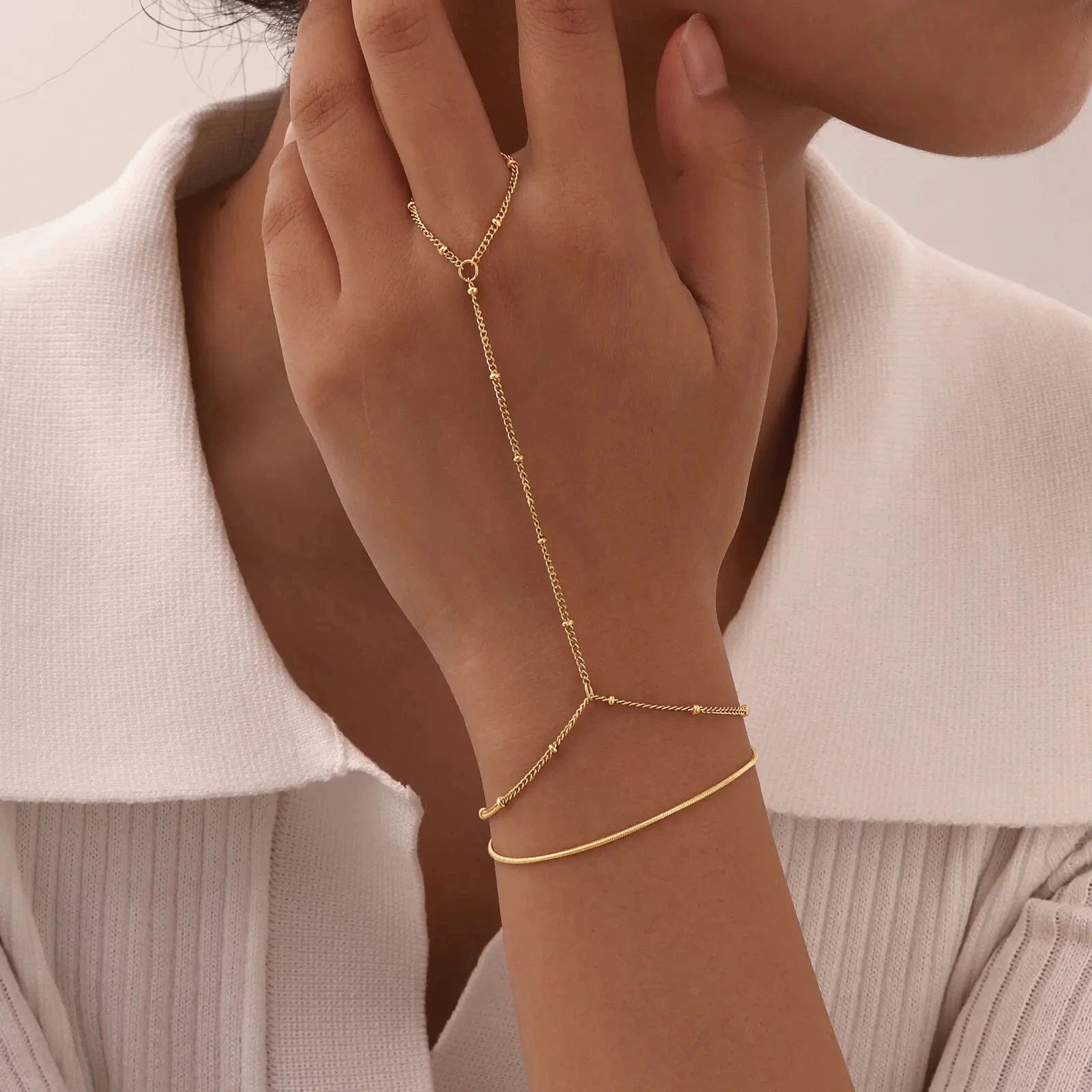 Bracelet de Main Acier Inoxydable