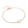 Bracelet femme fin coeur