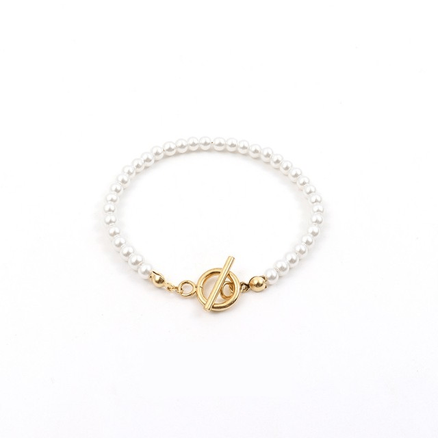 Bracelet fermoir t perle