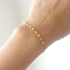 Bracelet fin grains de café