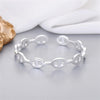 Bracelet Grain de Café Argent