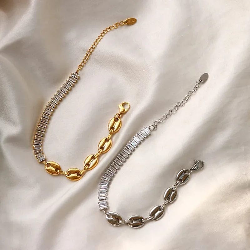 Bracelet Graine de Café Zirconium