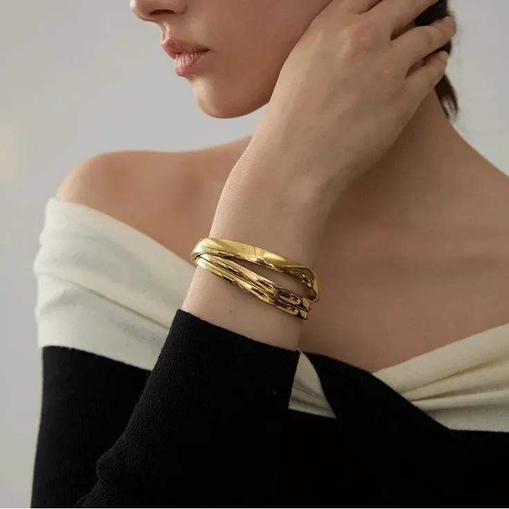 Bracelet Jonc Acier Inoxydable