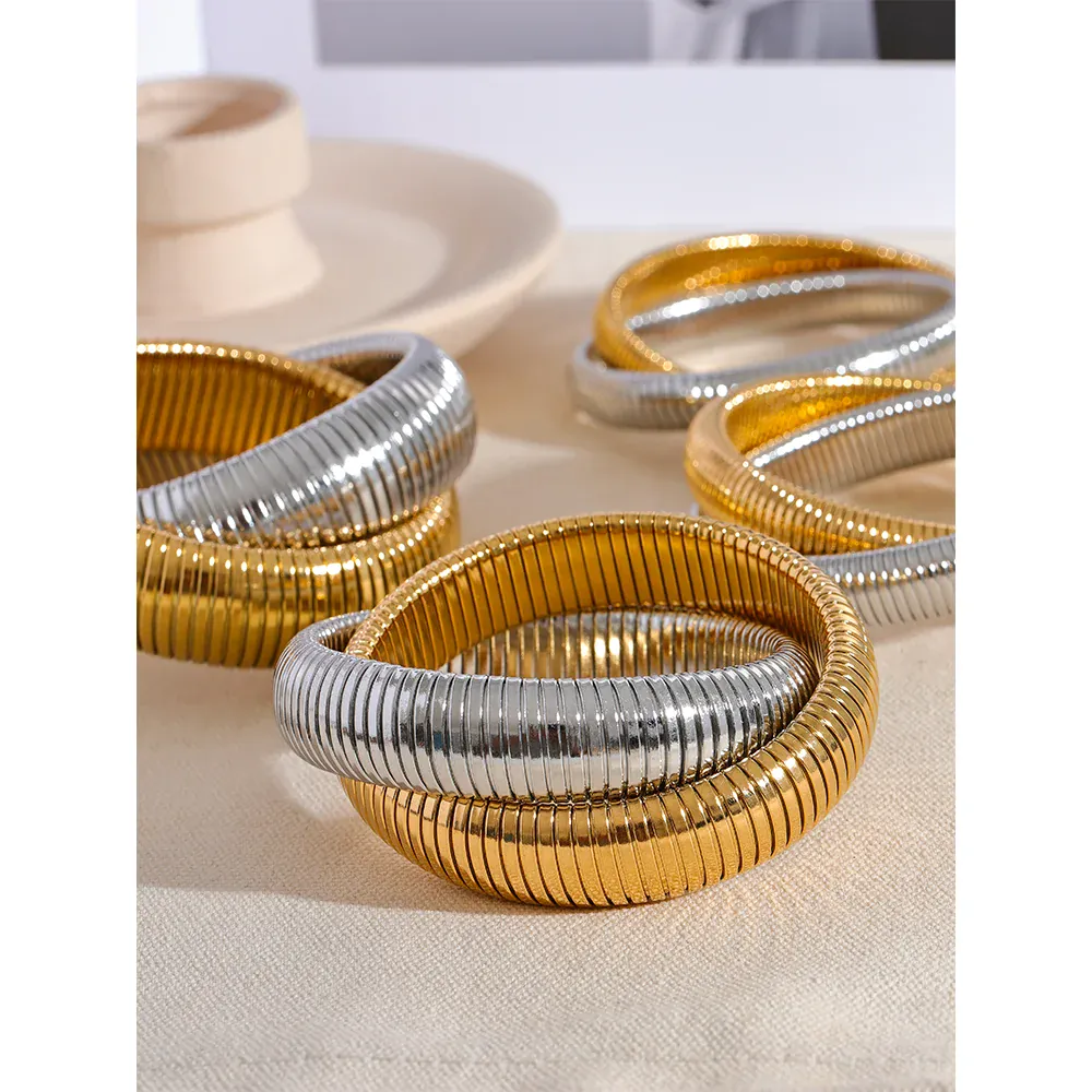 Bracelet Jonc Bicolore Femme