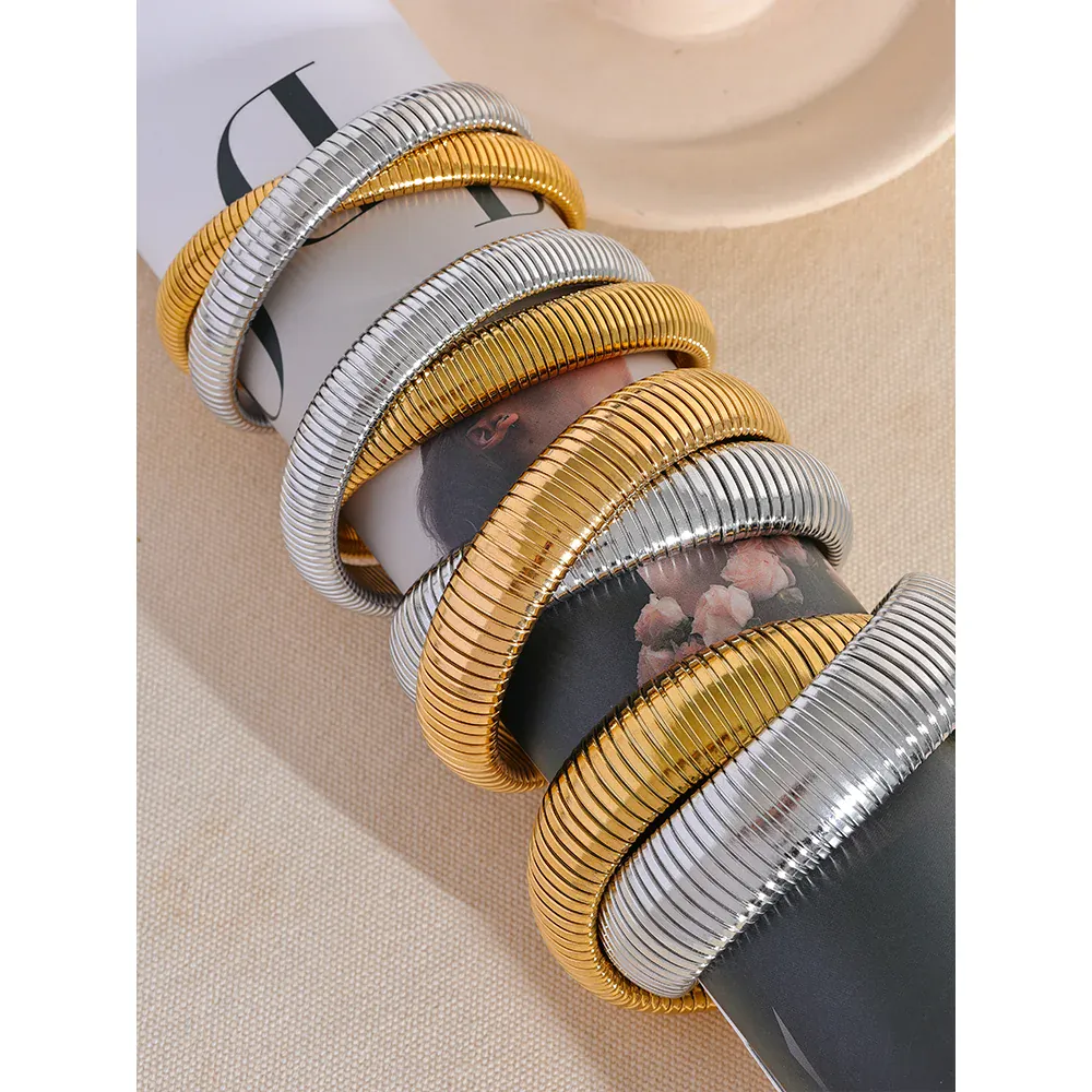 Bracelet Jonc Bicolore Femme