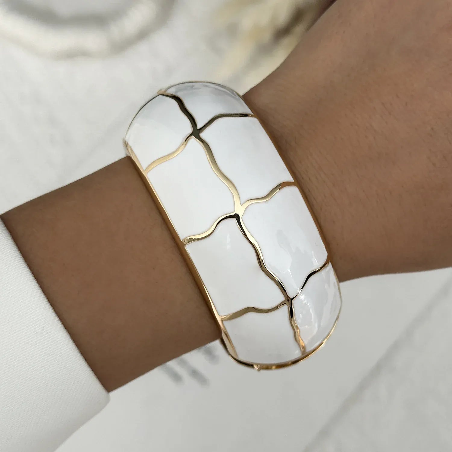 Bracelet Jonc Blanc